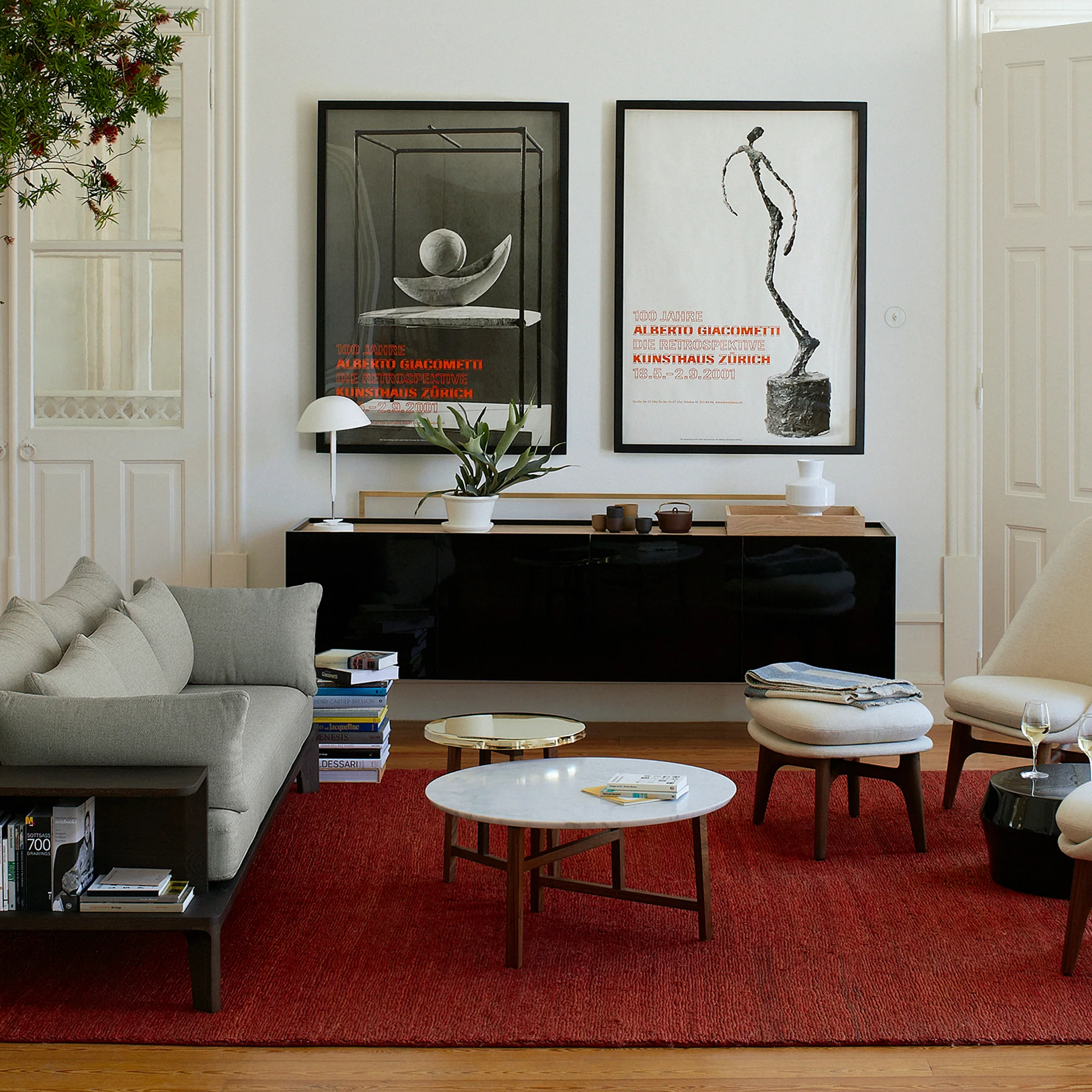 Trio Round Coffee Table Marble Top by Neri & Hu - Image 4