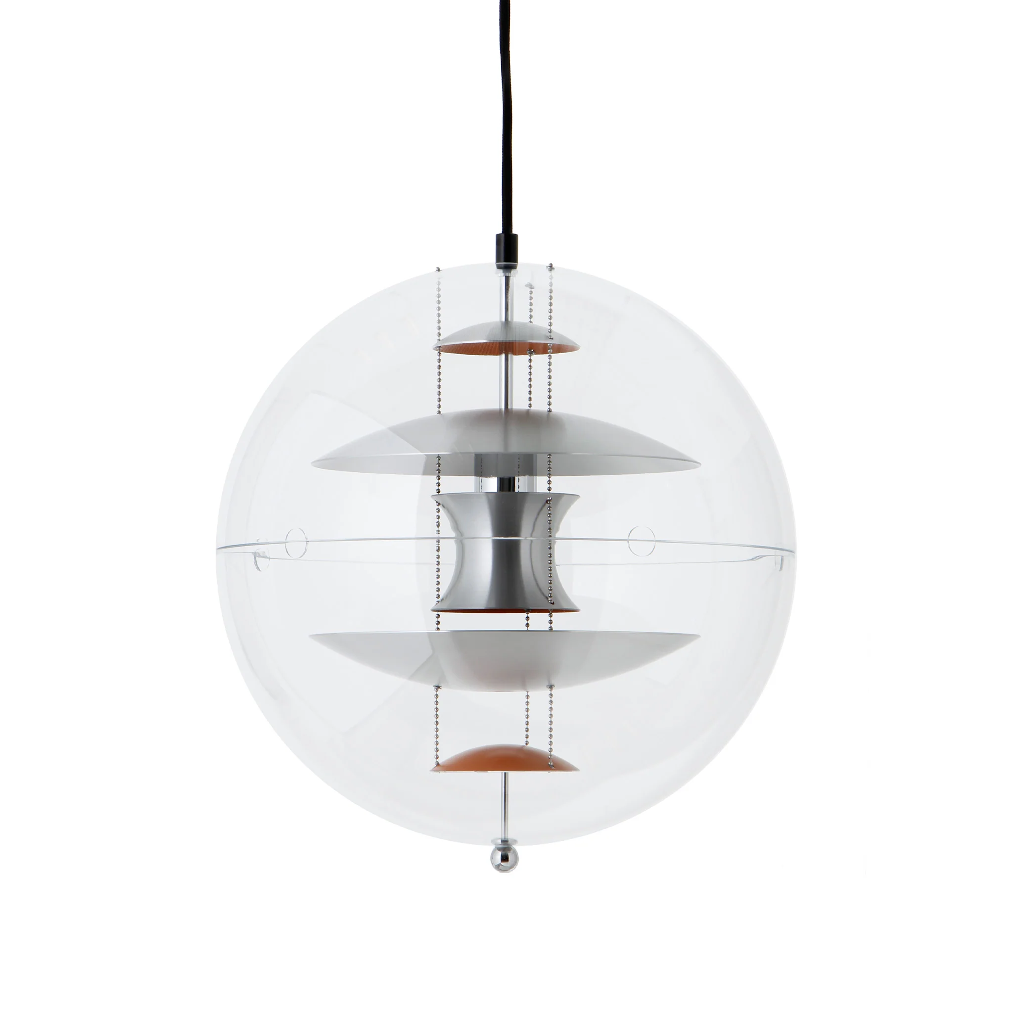 VP Globe Brushed Aluminium Pendant by Verpan