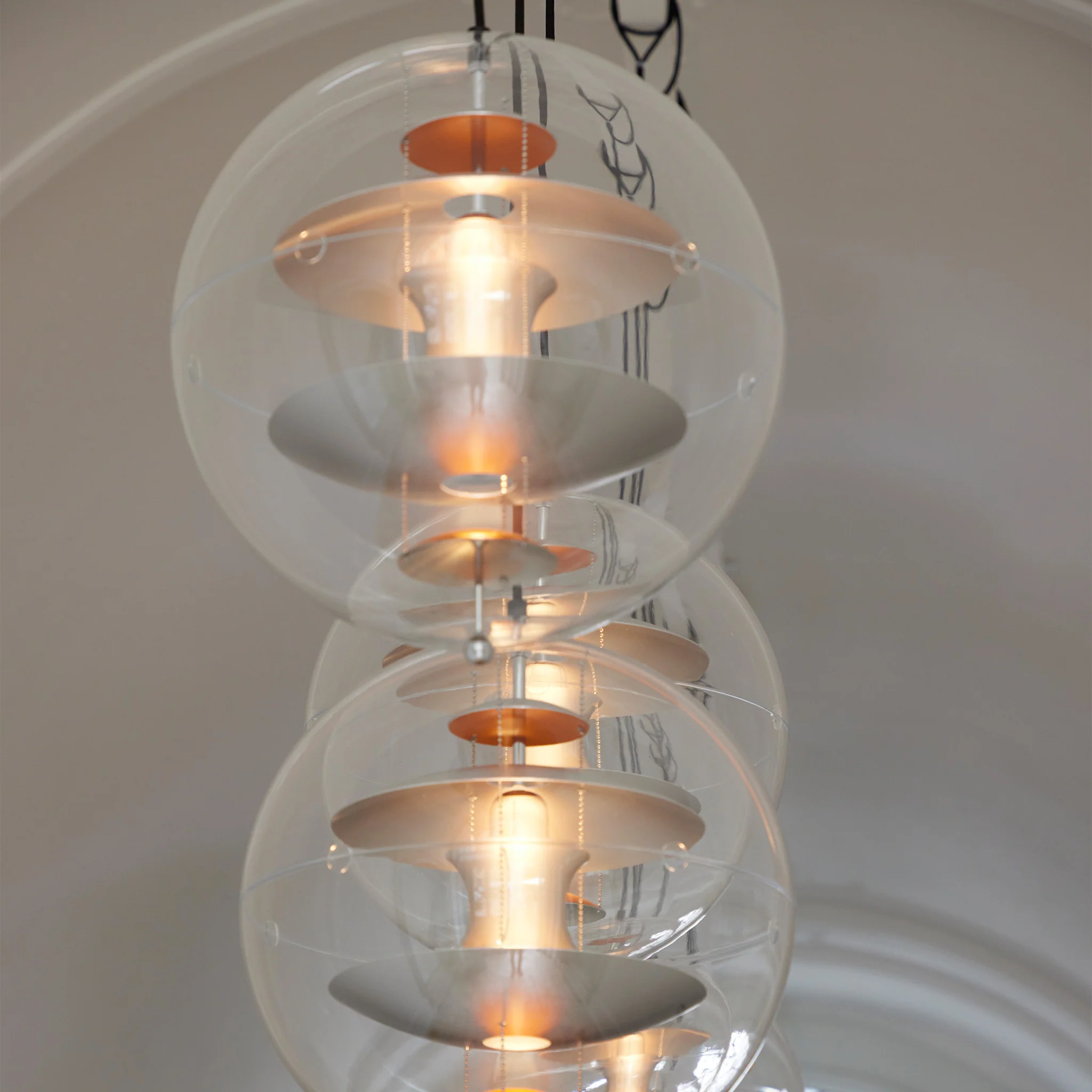 VP Globe Brushed Aluminium Pendant by Verpan - Image 3