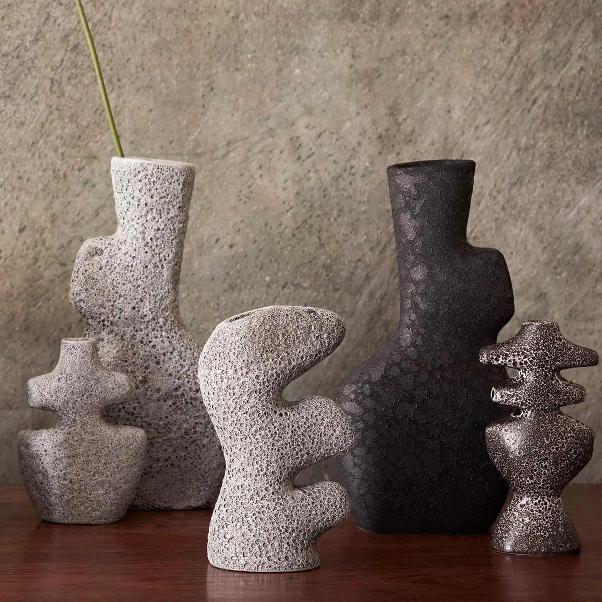 Yara Candle Holder Large / Brown Spot by Ferm Living - Image 3